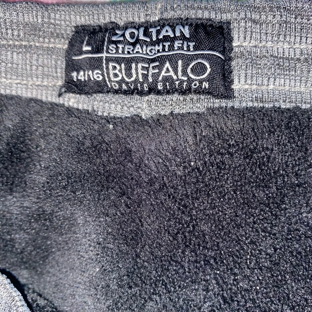 Boy’s Buffalo David Bitton Fleece Lined Joggers Sweatpants, L, Grey